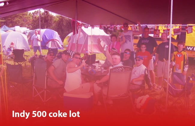 The Indy 500 Coke Lot